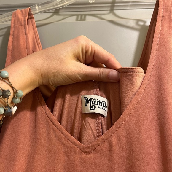 Show Me Your Mumu Kendall Maxi Dress Long - Rustic Mauve Crisp XS - Picture 4 of 8